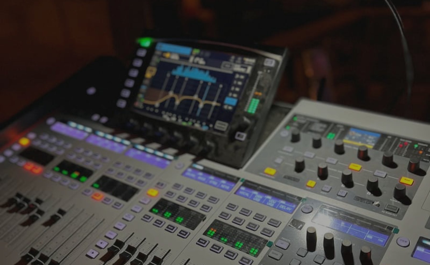 Colton Hunt's mixing console